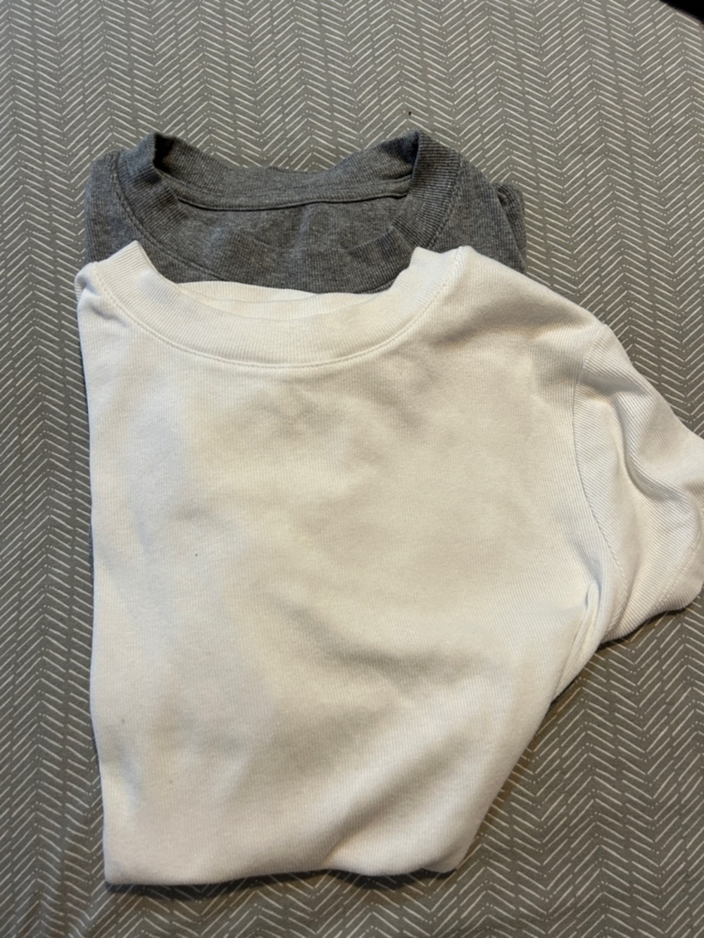 a new day White and Gray Short Sleeve Tees - 2 Pack